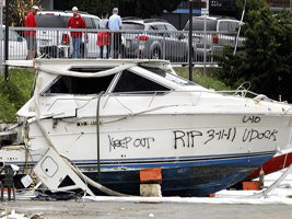 About the American Salvage Association - trident boat on beach